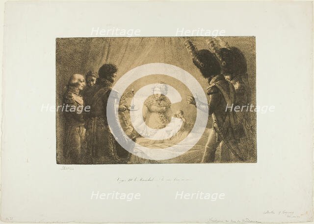 See, M. le Maréchal, I am Truly His Mother..., 1820–22. Creator: Jean Henri Marlet.