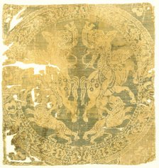 Roundel with Amazons and a Cross, Byzantine, 7th-9th century (?). Creator: Unknown.