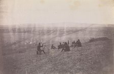 Signal Corps, Rappidan River/Signal Corps Reconnoitering at Fredericksburg, Virginia, 1863. Creator: Tim O'Sullivan.