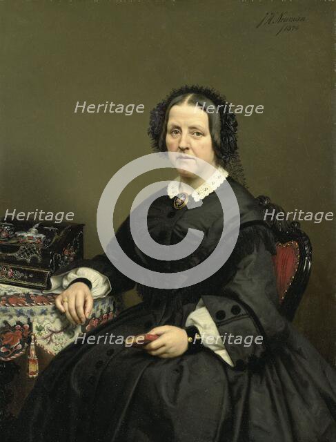 Wilhelmina Margaretha van den Bosch (1807-1874), Wife of Gerard Johan Verloren van Themaat, 1874.  Creator: Jan Hendrik Neuman.
