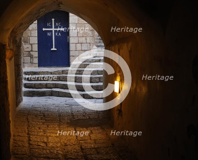 Late afternoon, a street in the old town, Jaffa, Israel, 2013. Creator: LTL.
