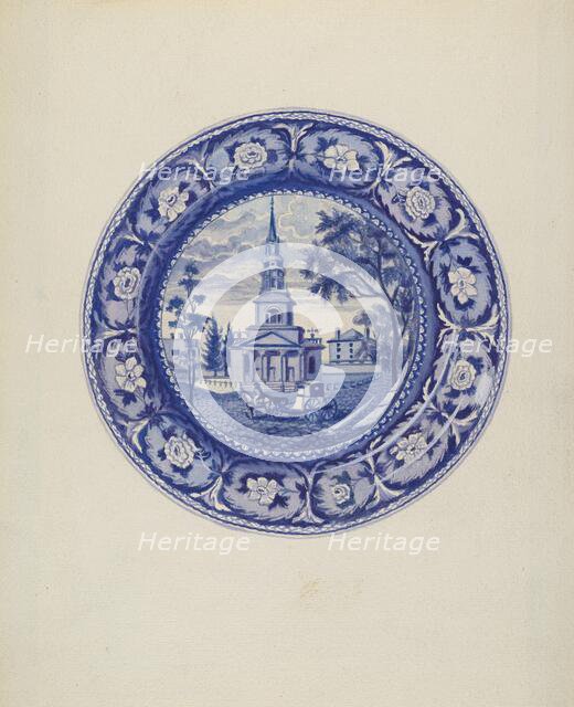 Plate, c. 1936. Creator: Florian Rokita.