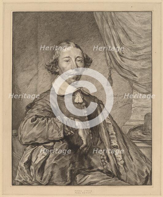 Portrait of a Seated Man, 1771. Creator: Johannes Kornlein.