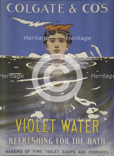 Colgate & Co's violet water, c1898. Creator: Unknown.