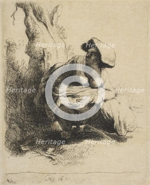 A Woman Making Water, late 18th/early 19th century., late 18th/early 19th century. Creator: Vivant Denon.