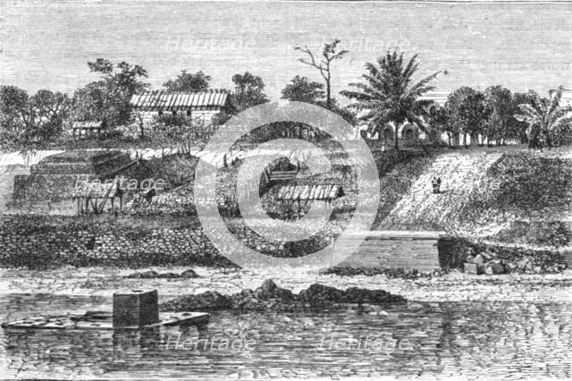 ''Charcoal stores at the Gaboon; The Gaboon.', 1875. Creator: Unknown.