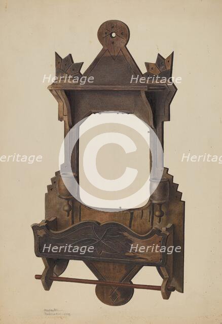 Comb Wall Case, 1938. Creator: Alexander Anderson.