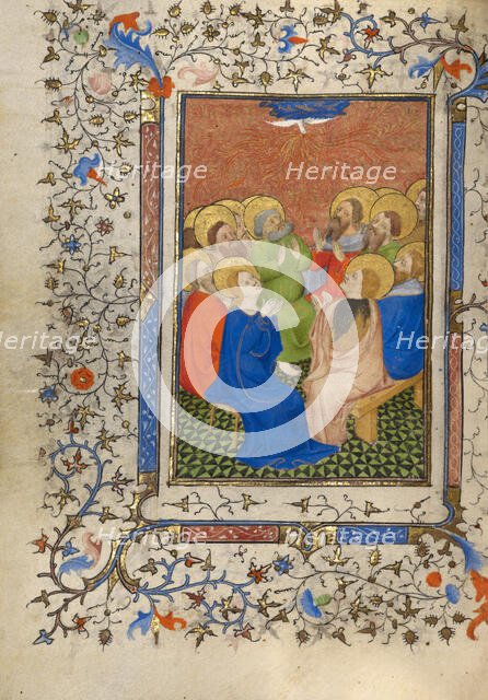 Pentecost; Book of Hours, about 1410. Creator: Unknown.