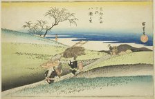 The Village of Yase (Yase no sato), from the series "Famous Places in Kyoto (Kyoto..., c. 1834. Creator: Ando Hiroshige.