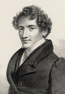 Portrait of the composer and singer Jean-Baptiste Chollet (1798-1892), 1835.