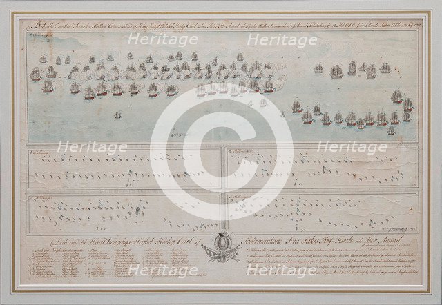 The naval Battle of Öland on 26 July 1789, 1804. Artist: Anonymous  