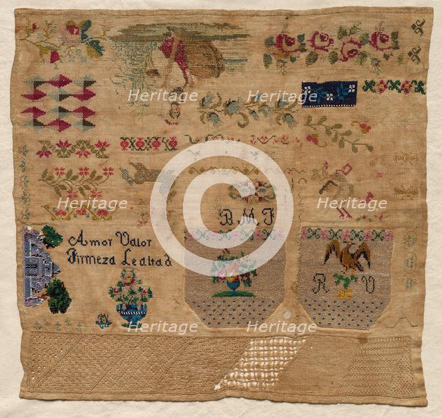 Sampler, 1800s. Creator: Unknown.