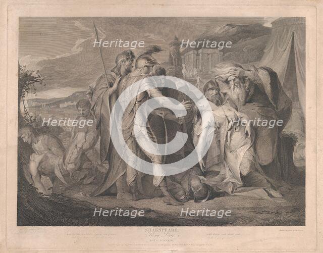 King Lear Weeping Over the Body of Cordelia (Shakespeare, King Lear, Act 5, Scen..., August 1, 1792. Creator: Francis Legat.