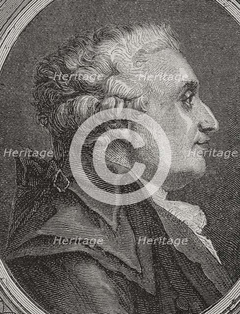Nicolas de Condorcet, (Marie-Jean-Antoine Nicolas de Caritat), (1743-1794), 1876 Creator: Unknown.