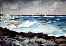 Shore and Surf, Nassau, 1899. Creator: Winslow Homer.