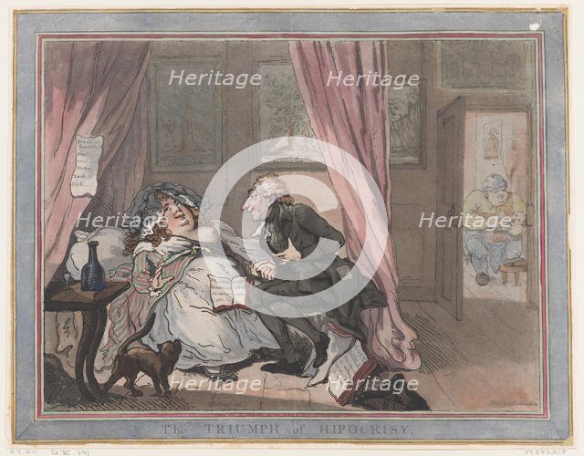 The Triumph of Hypocrisy, January 11, 1787., January 11, 1787. Creator: Thomas Rowlandson.