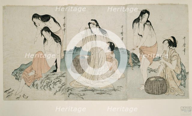 Abalone Divers, Japan, c. 1797/98. Creator: Kitagawa Utamaro.