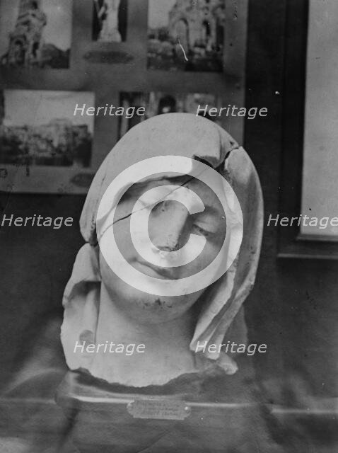 Albert - Head of Virgin in Notre Dame de Brebieres Church, 26 Aug 1918. Creator: Bain News Service.