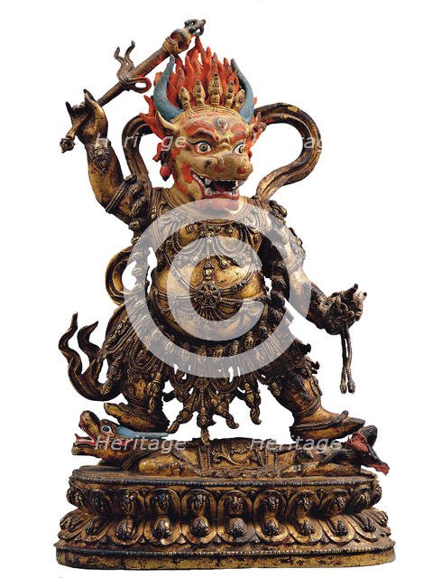 Death god Yama, 16th century. Creator: Chinese Master.