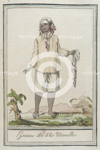 Costumes de Différents Pays, 'Homme des I'les Manilles', c1797. Creator: Jacques Grasset de Saint-Sauveur.