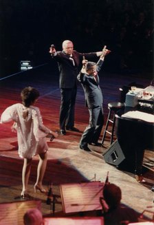 Frank Sinatra, Sammy Davis Jr, Liza Minnelli, Royal Albert Hall, London 1989. Creator: Brian Foskett.