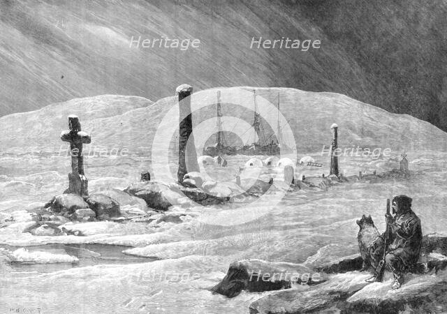 The American Franklin Search Expedition: graves of the comrades of Sir John Franklin, 1881. Creator: Unknown.