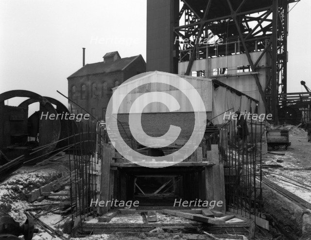 Refurbishment work, Mosley Common Colliery, Lancashire, 1963.  Artist: Michael Walters