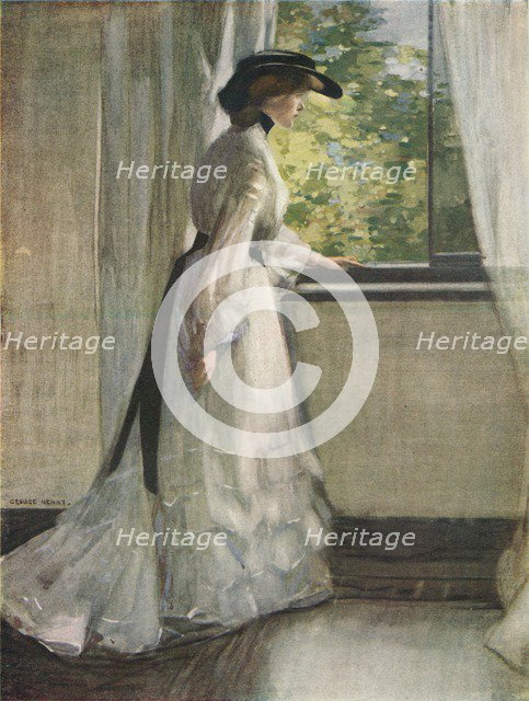 'At The Window', c1916. Artist: George Henry.