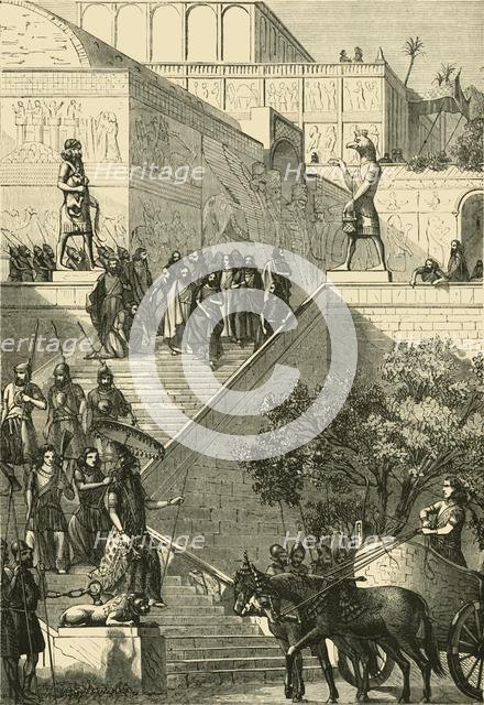 'The Palace of Kouyunjik, Restored. (After Layard)', 1890.   Creator: Unknown.