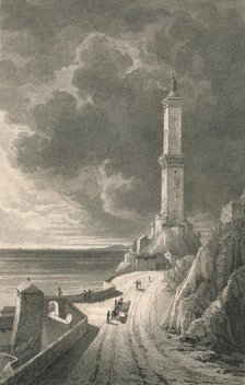 'Genoa. Light House', 1818.  Creator: Charles Askey.