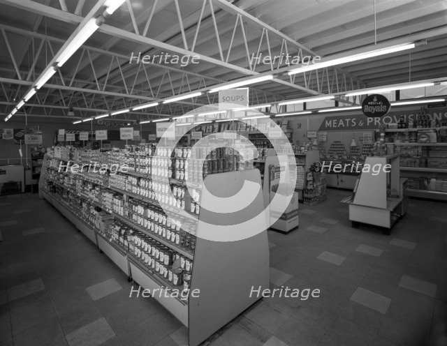 Barnsley Co-op, interior of the Jump Branch, near Barnsley, South Yorkshire, 1961.  Artist: Michael Walters