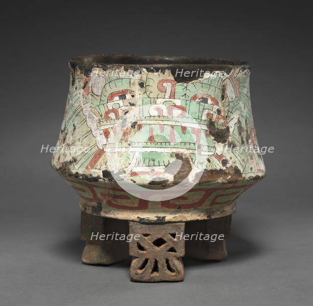 Vessel with Butterfly Headdress, 1-550. Creator: Unknown.