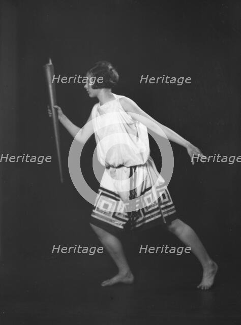 Barnard College group with Miss Larsen, ca. 1924. Creator: Arnold Genthe.
