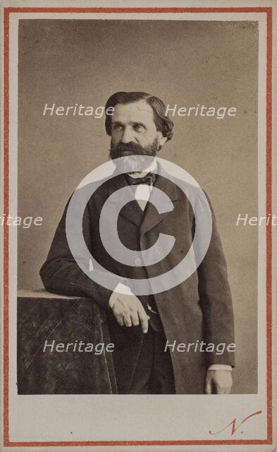 Portrait of the Composer Giuseppe Verdi (1813-1901). Creator: Photo studio Nadar.