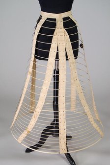 Cage crinoline, American, 1868-70. Creator: Unknown.