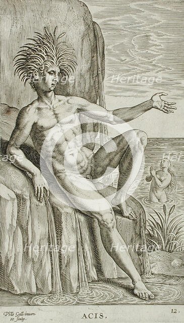 Acis, 1586. Creator: Philip Galle.