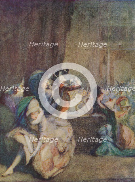 'Scene at Masked Ball', c19th century. Artist: Claude Allin Shepperson.