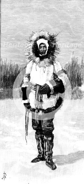 The Earl of Lonsdale in his Arctic travelling dress, 1890. Creator: Unknown.