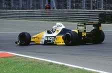 Minardi Ford DFR M189, Luis-Perez Sala, 1989 British Grand Prix. Creator: Unknown.