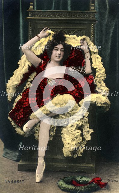 Saharet (1879-1942), Australian music hall artist, early 20th century. Artist: Unknown