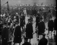 Crowd Watching the Funeral Procession of George V, His Majesty The King, 1936. Creator: British Pathe Ltd.