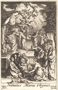 The Birth of the Virgin, in or after 1630. Creator: Jacques Callot.