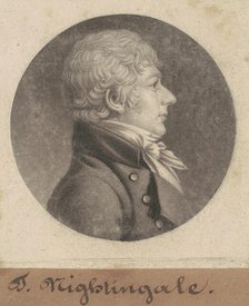 T. Nightingale, 1801. Creator: Charles Balthazar Julien Févret de Saint-Mémin.