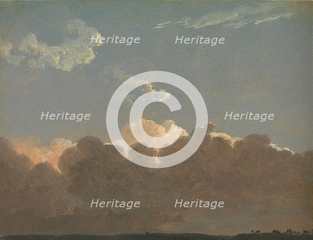 Cloud Study (Distant Storm), ca. 1786-1806. Creator: Simon Alexandre Clement Denis.