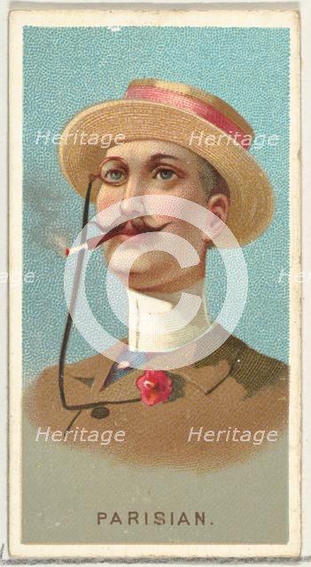 Parisian, from World's Smokers series (N33) for Allen & Ginter Cigarettes, 1888. Creator: Allen & Ginter.