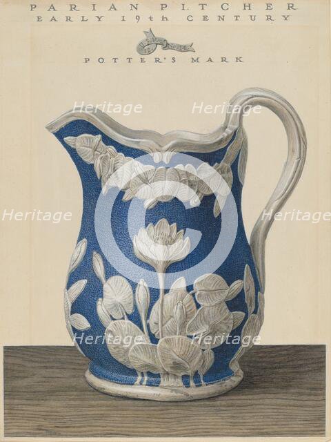 Parian Pitcher, c. 1937. Creator: John Matulis.
