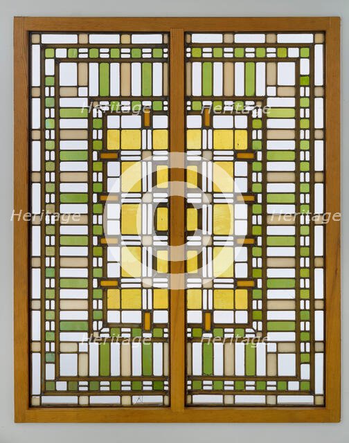 End Windows from the Living Room Skylights of the Martin House, 1904. Creator: Frank Lloyd Wright.