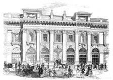 The new Royal Exchange - the north entrance, 1844. Creator: Unknown.