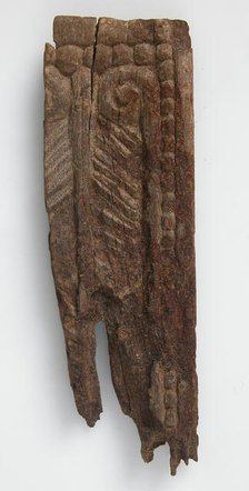 Wood Fragment, Coptic, 4th-7th century. Creator: Unknown.