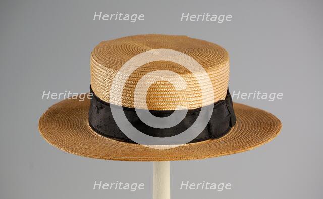 Boater, American, ca. 1890. Creator: Unknown.